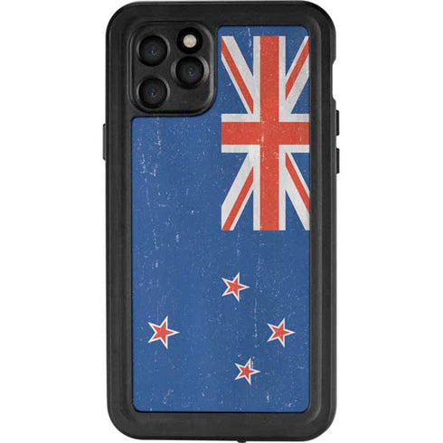 New Zealand Flag Distressed iPhone 11 Pro Waterproof Case